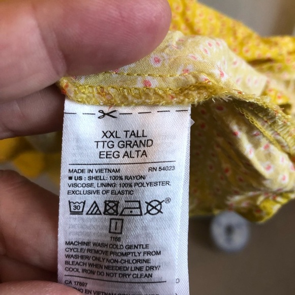 Tl xxl summer dress. Spaghetti straps, lined , zipper on side- elastic back used - Picture 8 of 9